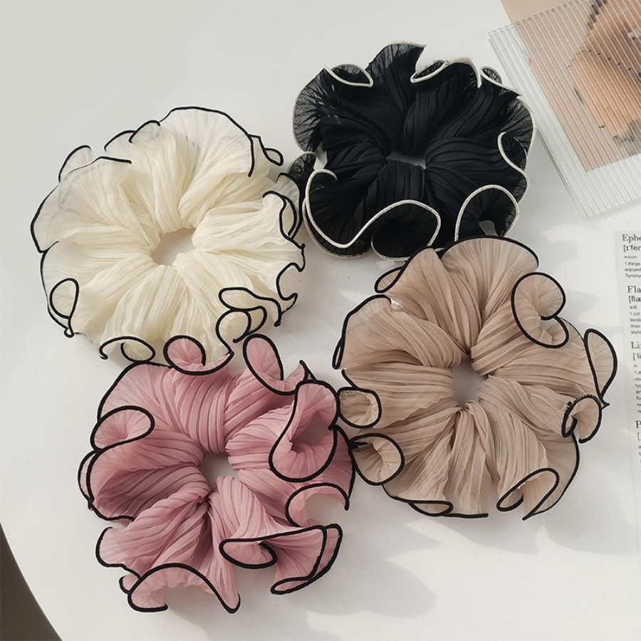 Women's Simple Style Classic Style Color Block Cloth Handmade Hair Tie display picture 3