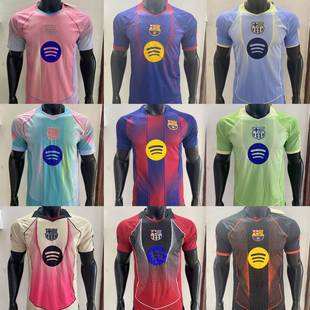 訓練短袖批發25-26西甲聯賽巴塞羅那足球俱樂部球迷版短袖上衣足