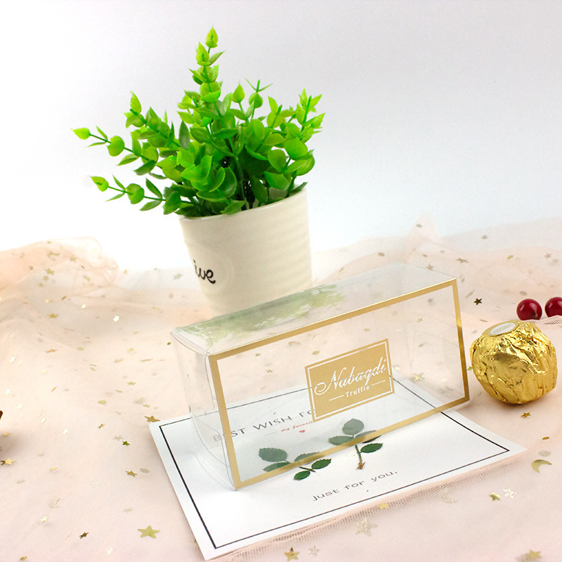 透明烫金喜糖盒礼物盒创意欧式生日糖果盒包装盒thankyou英文字母