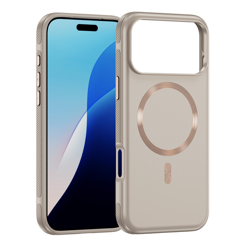 新款适用iPhone17Proamx手机壳支点壳CD纹磁吸苹果16E肤感保护套|undefined