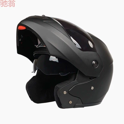 L5U battery electric motorcycle helmet gray men's and women's semi-full helmet winter warm revealing helmet all seasons