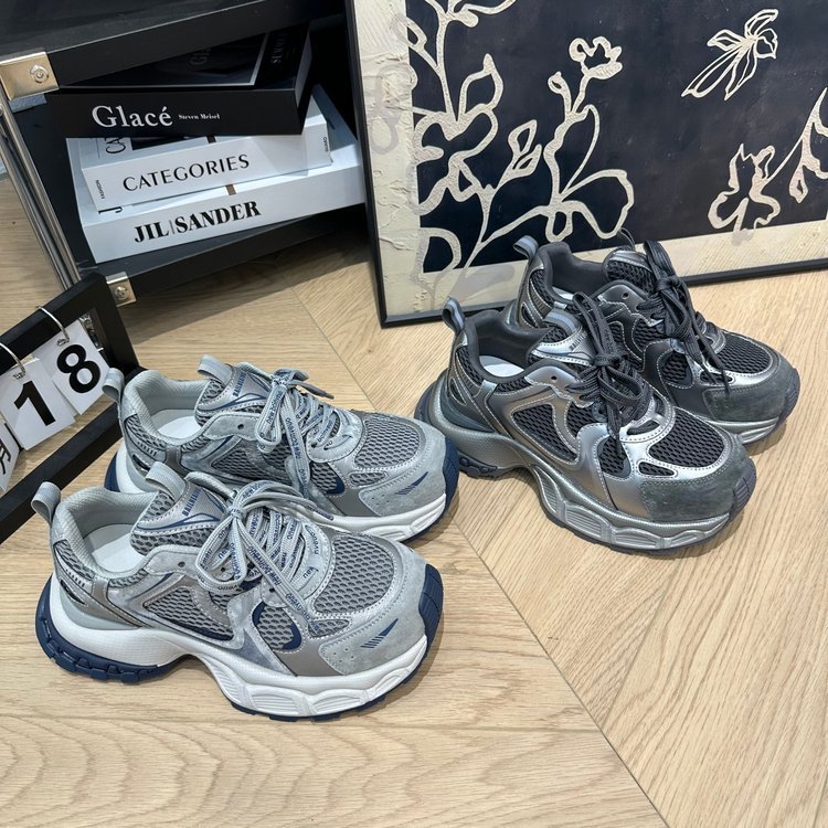 赵露丝同款厚底时尚老爹鞋女2025秋新款百搭休闲银灰色休闲运动鞋|undefined
