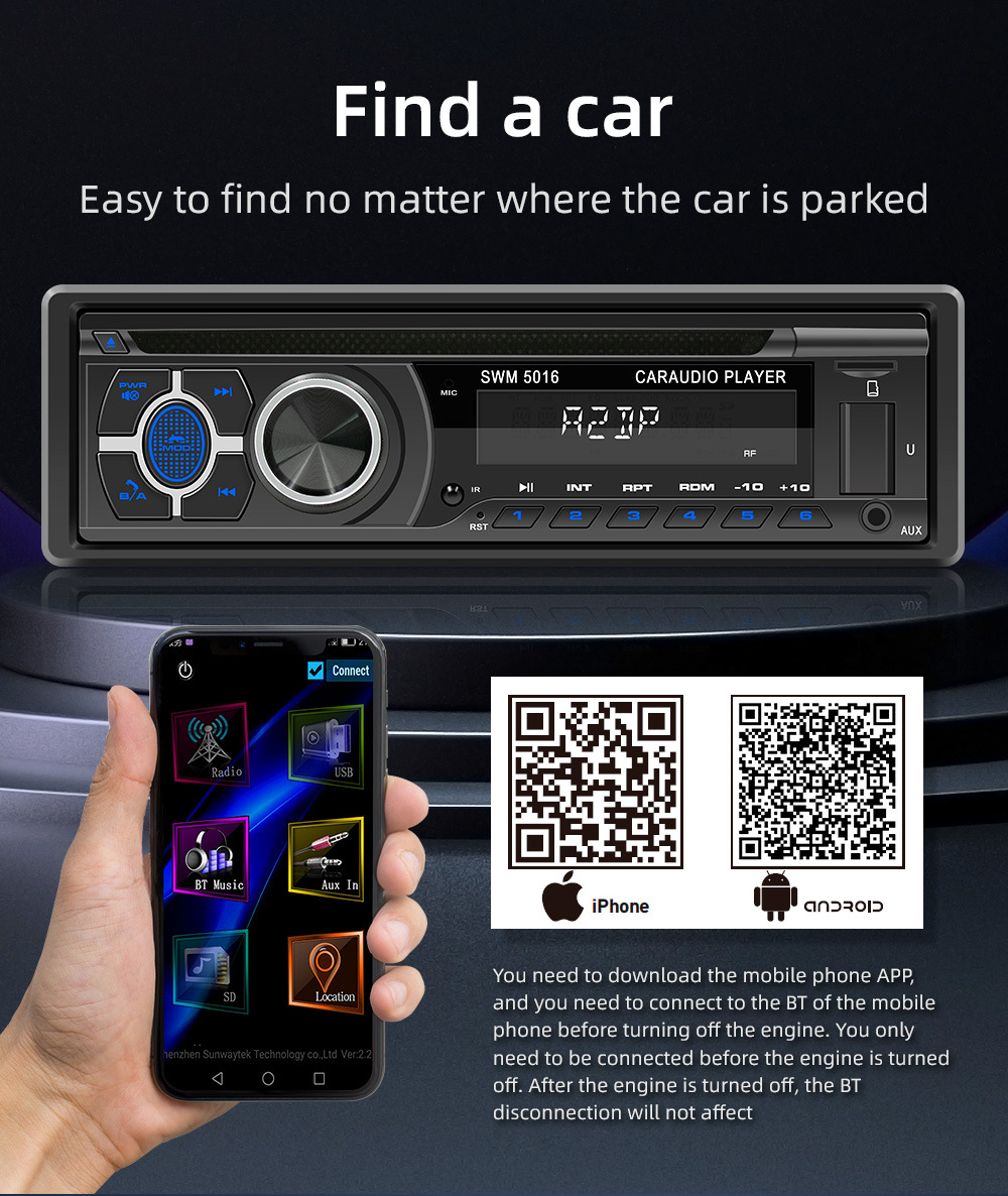 12V Single-Cylinder Car Mp3 Player Positioning Car Multimedia Player Cd/Vcd/Dvd Card Radio