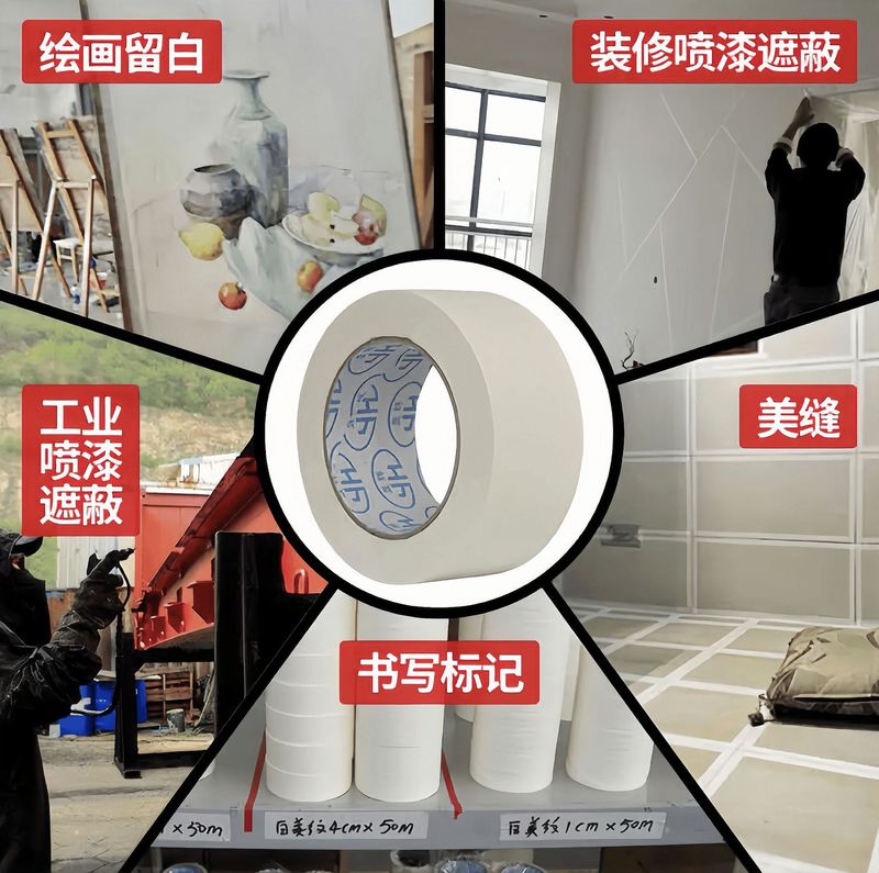 厚手のマスキングテープ、アートウォール用、跡が残らないシームステッカー、様々なサイズ、美大生の筆記や作文に|undefined
