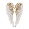 Angel wings, multicoloured trend brooch lapel pin, fashionable accessory, pin, European style, new collection, wholesale