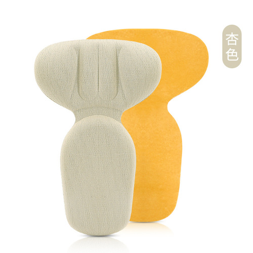 Factory direct sales T-shaped two-in-one heel sticker foam half-size pad thickened anti-slip anti-wear heel pad for high heels