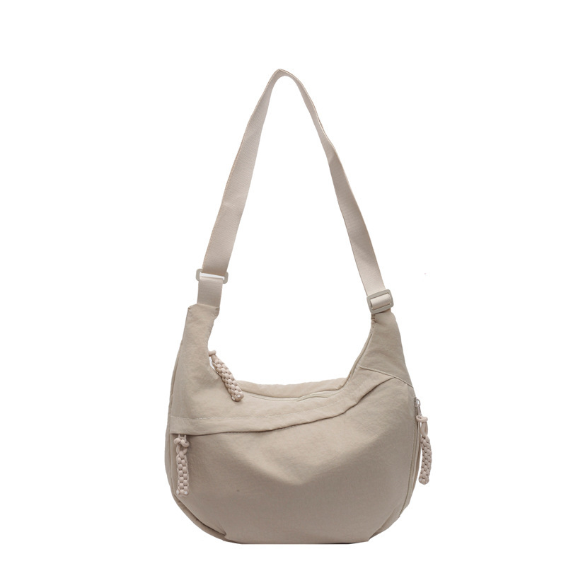 Women's Shoulder Bag, Japanese Style, Simple, Large Capacity, Commuter Crossbody Bag, New Student Small Shoulder Bag, Versatile Dumpling Bag for Women