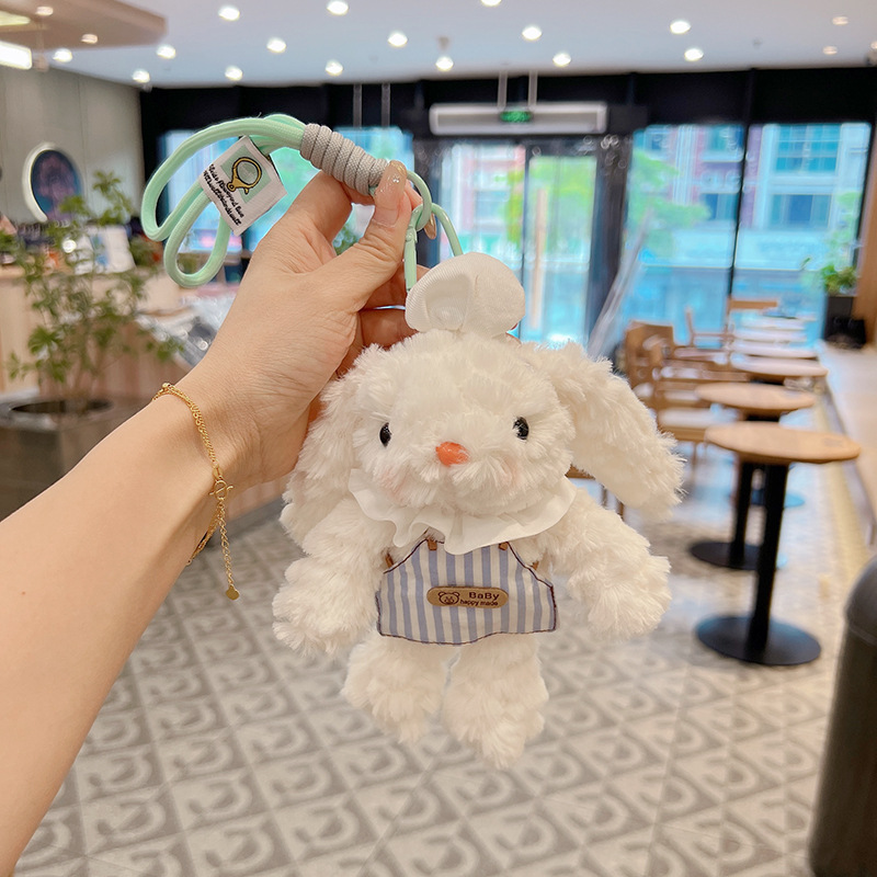 1 Piece Cartoon Style Cute Rabbit Plush Unisex Bag Pendant Keychain display picture 6