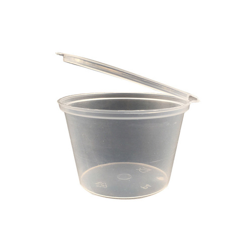Single-use sauce cups commercial small dipping sauce cups portable sealed non-leak sauce container integrated takeout packing and dividing box