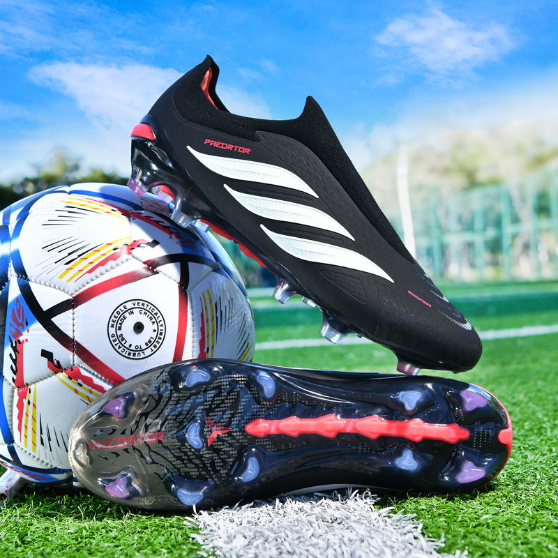 Nuevos zapatos de fútbol transfronterizos de alto bajo para hombres y mujeres juveniles deportes al aire libre zapatos de fútbol de entrenamiento de competición profesional