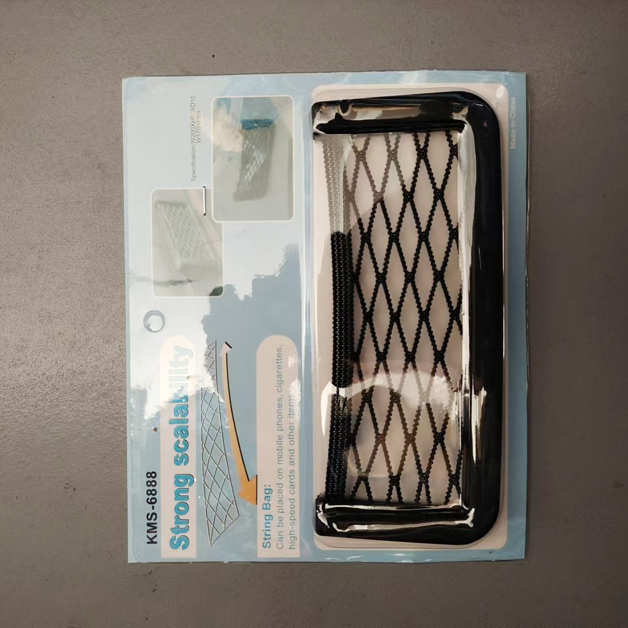 Red de almacenamiento de teléfono móvil de coche de bolsillo de almacenamiento de coche suministros de coche bolsa de almacenamiento de coche rejilla de almacenamiento universal para todos los modelos