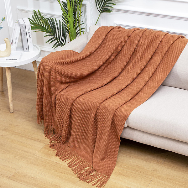 Wool knitted carpet sofa