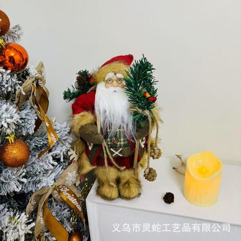 クリスマスサンタクロース生地サンタグレーベストクリスマス人形窓装飾装飾品メーカー卸売|undefined