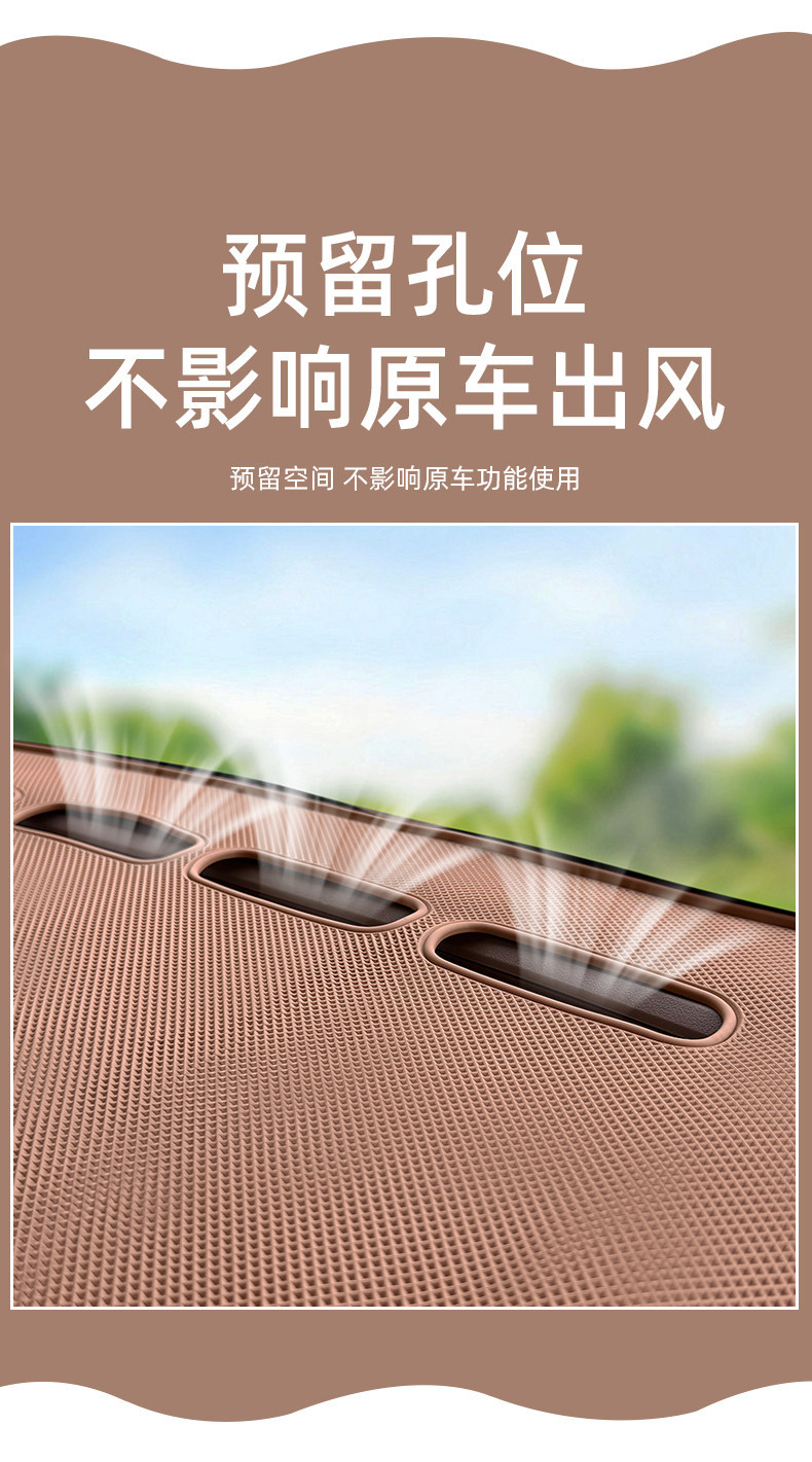 Suitable for Wuling Bingo Pro dashboard anti-slip mat, car interior center console decorative accessory, storage and light-blocking mat