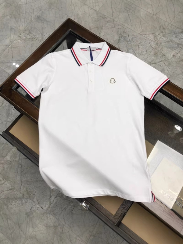 Cross-Border Foreign Trade Summer New Model Original Label Moncler Polo Business Men's Shirt Short-Sleeve Embroidered Turn-Down Collar Casual T-Shirt for Men Cross-Border Foreign Trade Summer New Model Original Label Moncler Polo Business Men's Shirt Short-Sleeve Embroidered Turn-Down Collar Casual T-Shirt for Men