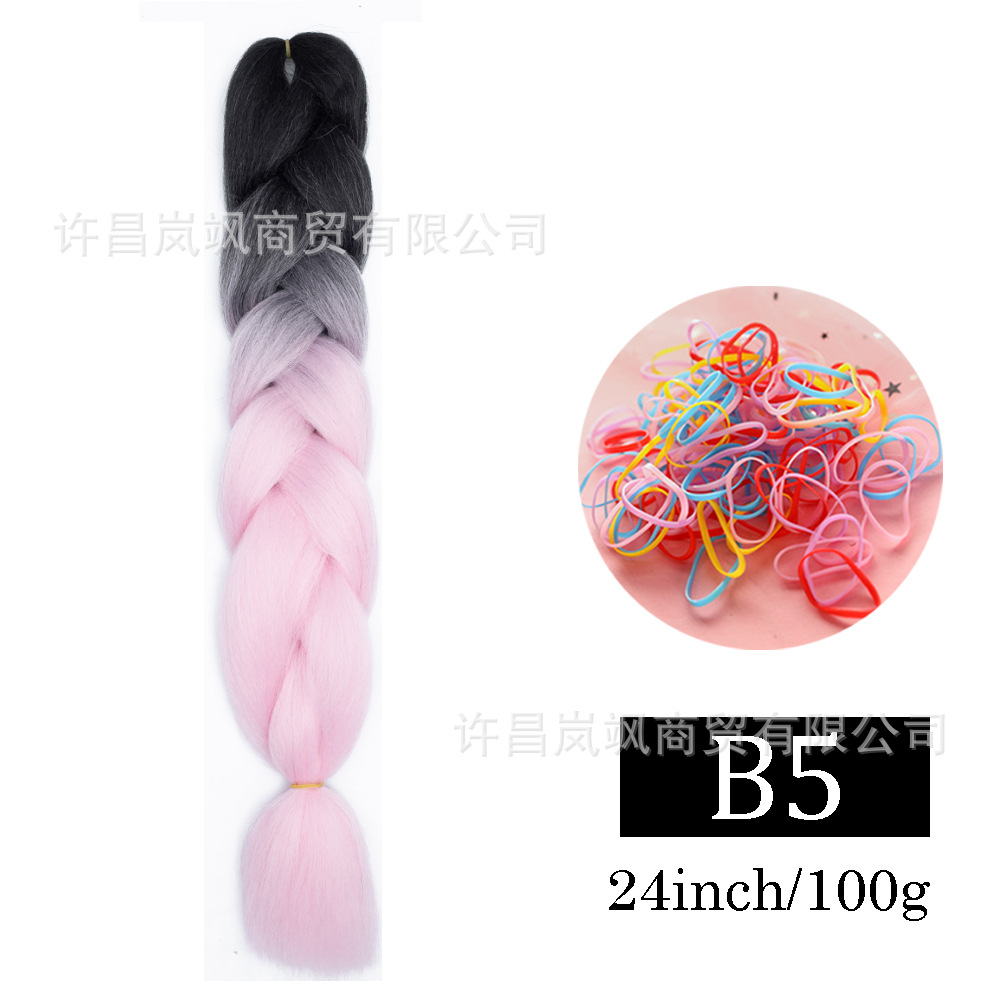 Peluca de trenza grande africana, color, trenza sucia, cuerda para el cabello, degradado, fibra química, trenza grande, reggae, hip-hop, trenza sucia, trenza