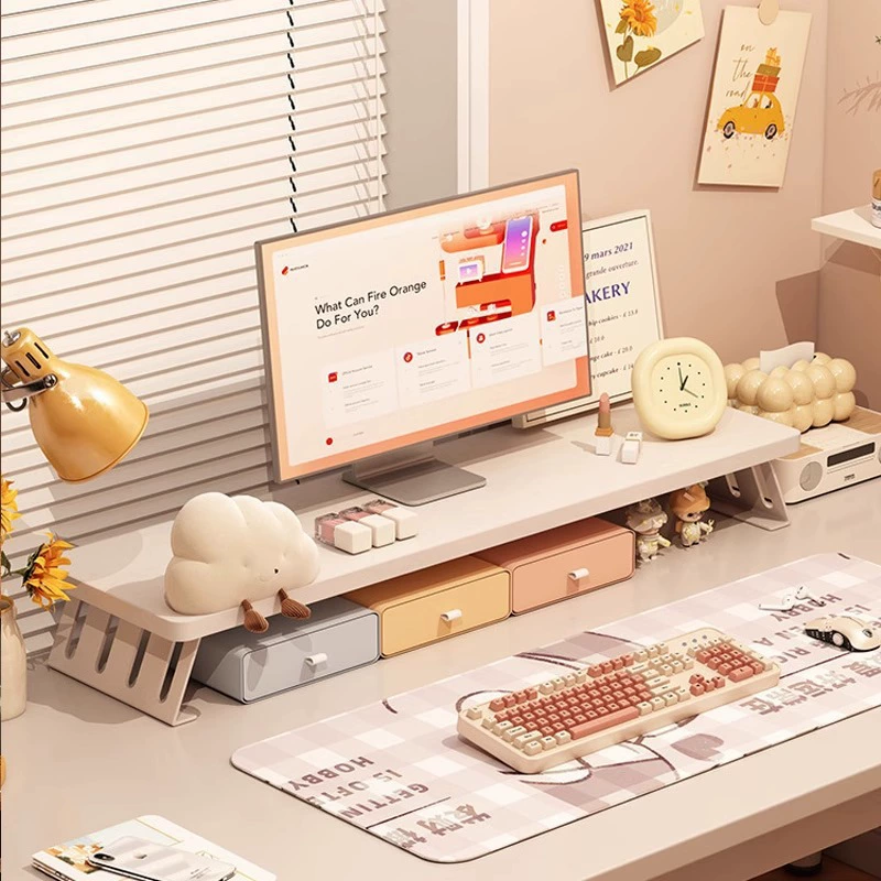 Офисная настольная стойка для хранения, настольная расширенная компьютерная подставка для монитора, подставка для экрана, приподнятая полка