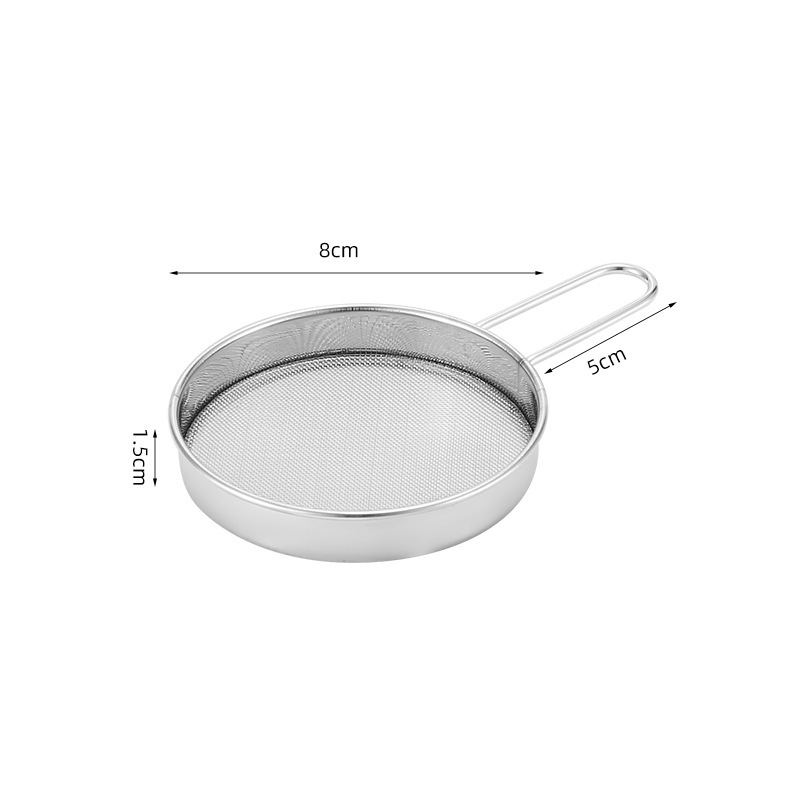 工場直販ステンレス製小麦粉ふるい手持ち粉砂糖ふるい小麦粉フィルターベーキングメッシュふるいハンドル付き|undefined