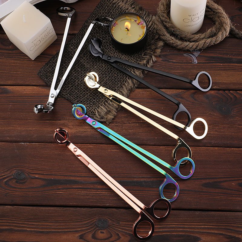 Scented candle tools, candle extinguisher, wick trimmer