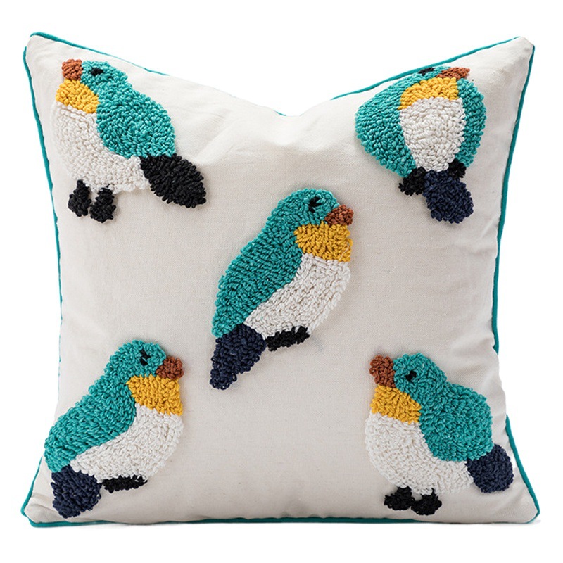 Nordic ins almohada sala de estar sofá cojín de lona de algodón modelo habitación dormitorio cintura almohada funda de almohada al por mayor