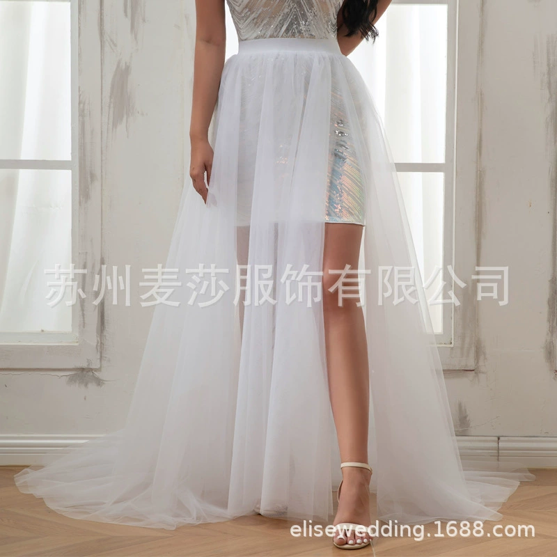 Внешняя торговля сетчатая юбка Хвост Свадебное платье Amazon Свадебное платье