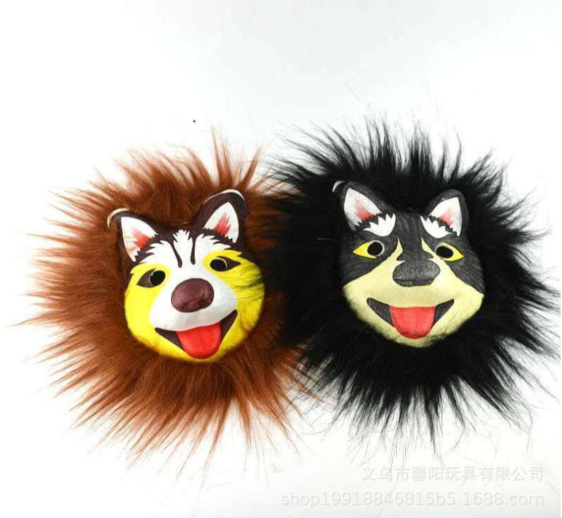 Halloween máscaras de peludo mayorista de animales EAV espectáculo props de estandos de templo máscaras de peludo venta caliente