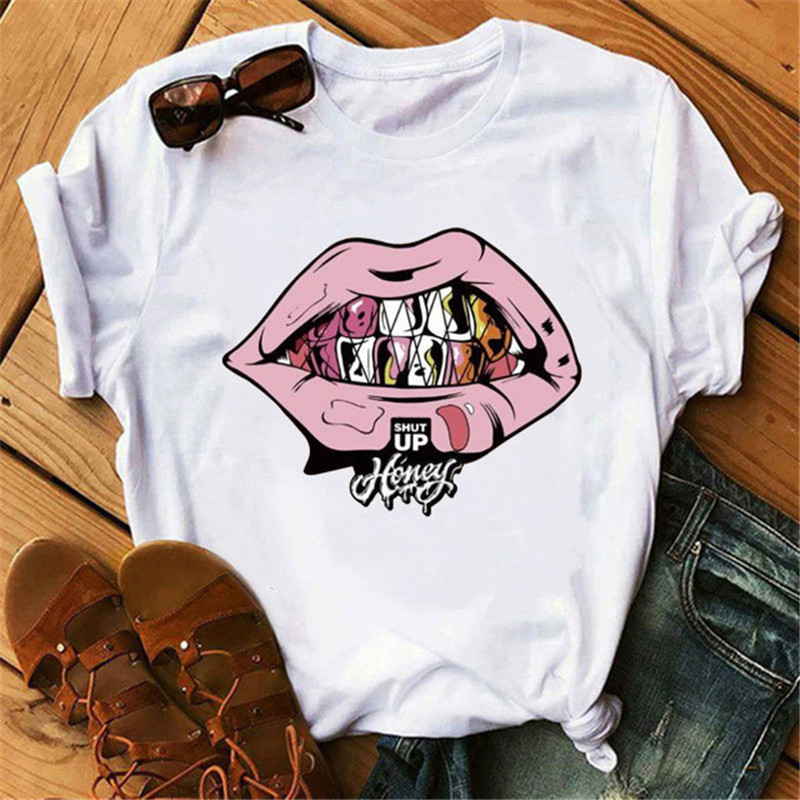 B6 2024 Three Bears Printed T-shirt for Female Students Loose and Slim Girl Women's Trendy Large_voghion.com