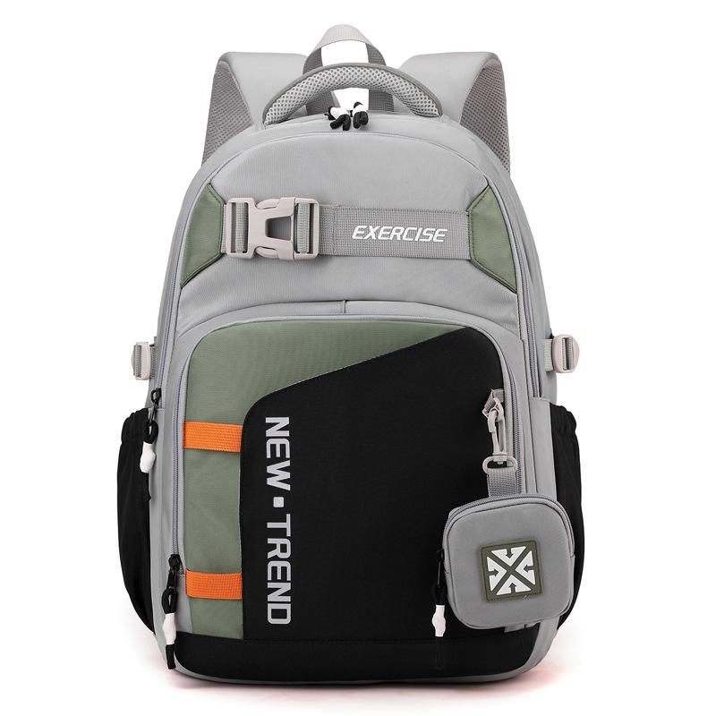 Mochila de ocio personalidad cool, gran capacidad, mochila de estilo universal, mochila de escuela secundaria, mochila de estudiantes de secundaria