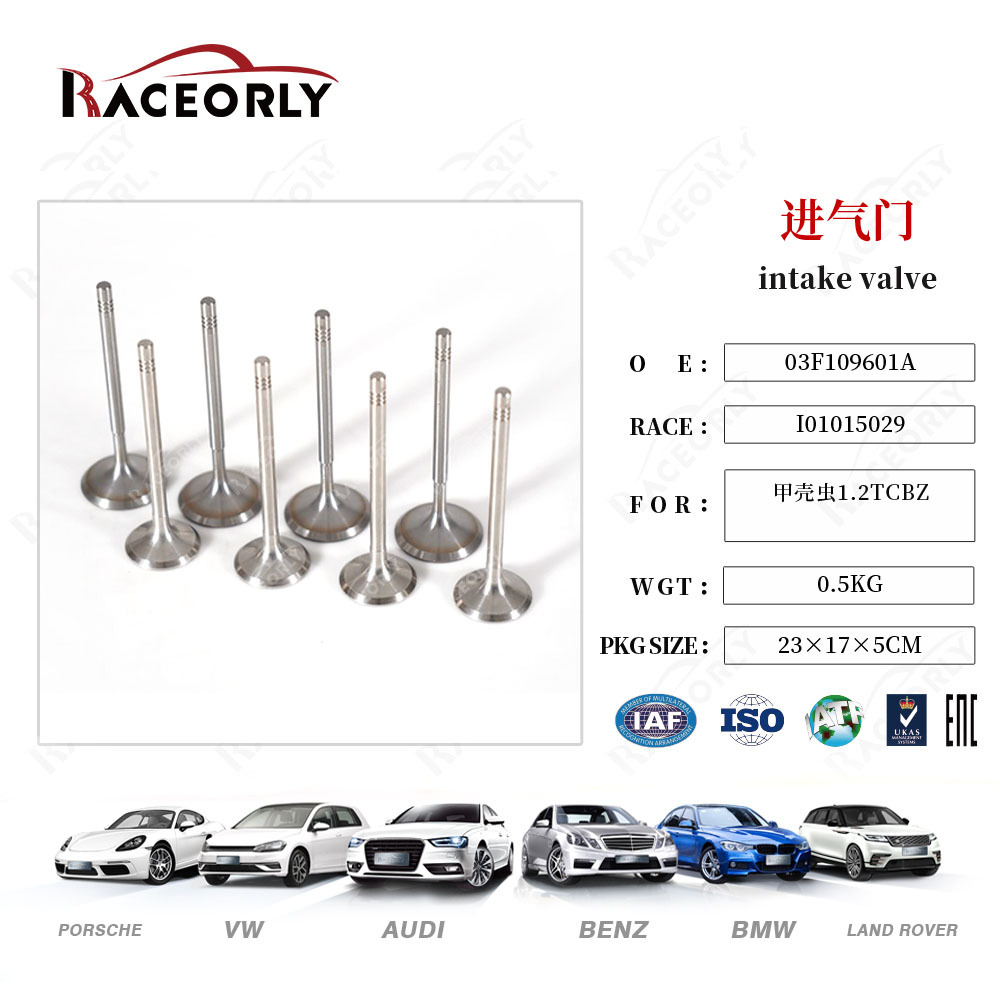 Fit for Volkswagen engine intake valve 03F109601A Beetle 1.2TCBZ exhaust valve 03F109611B