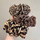 Женская заколка-банан в стиле французского ретро с леопардовым принтом для ранней осени, новый стиль, заколка для волос на небольшой затылок, атмосферная полузавязанная заколка для волос