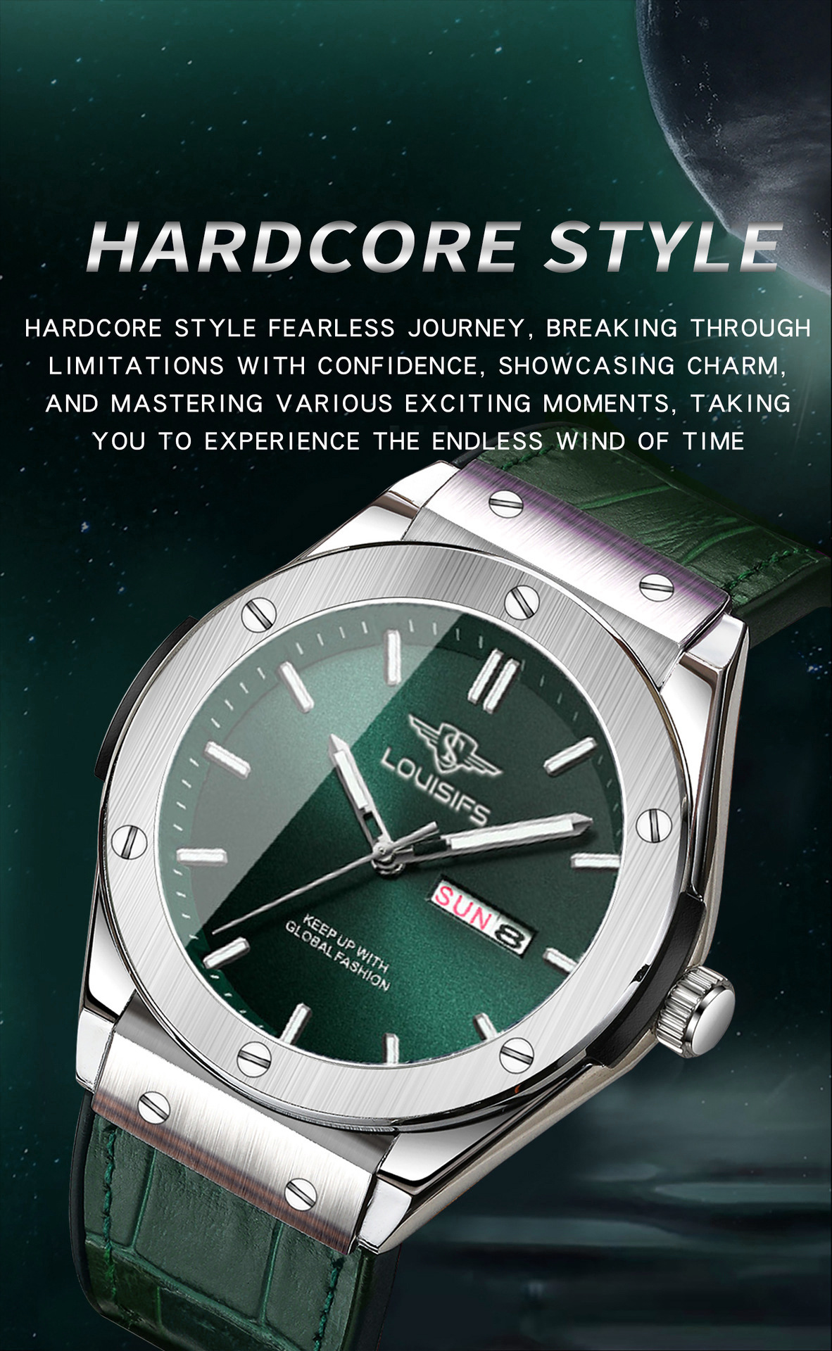 Men's Mechanical Watch Yubo Series Automatic Waterproof Fashion_voghion.com