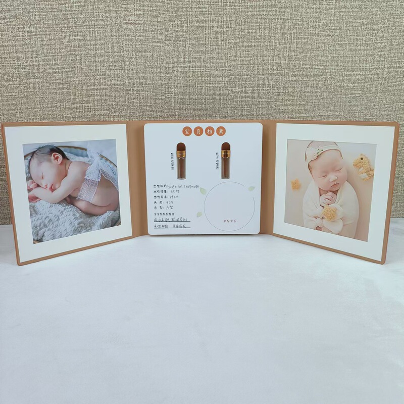 Newborn Baby Baby Fetal Hair Nail Collection Preservation Commemorative Album Photo Frame Table Set Making Creative Art Ornaments