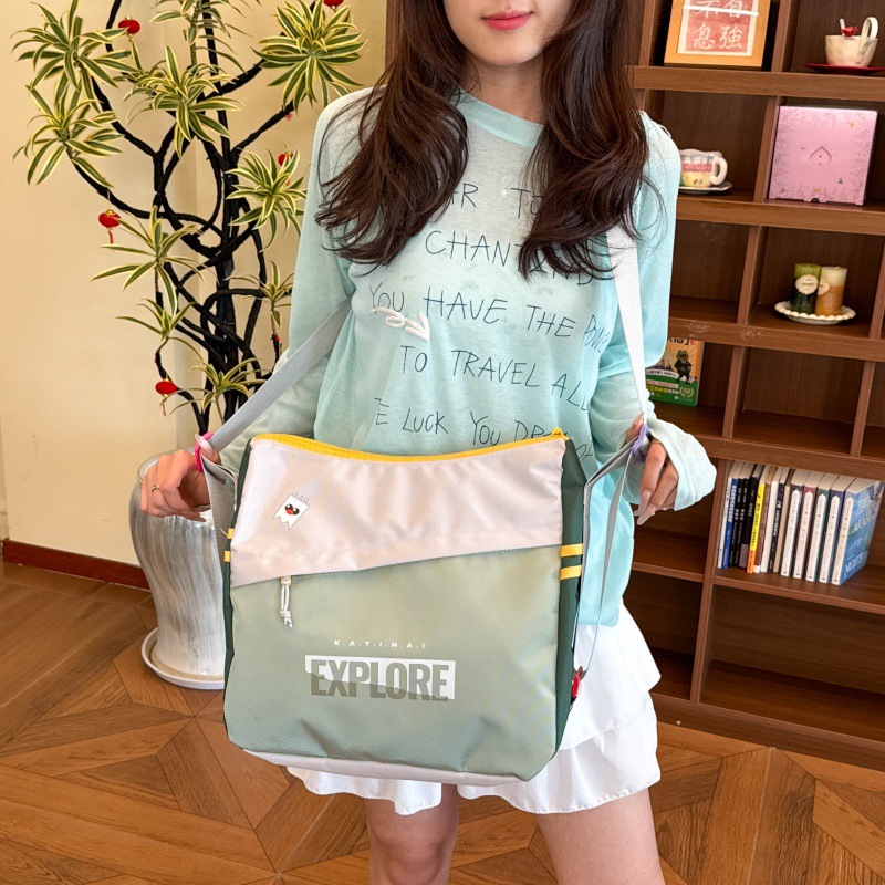 Mochila de lona multifuncional de gran capacidad para niños y niñas, nueva mochila coreana para niños con colores contrastantes
