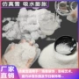 布置效果遇水雪白人造雪