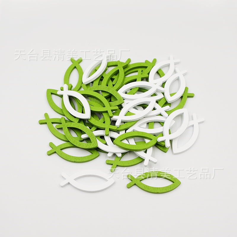 Decoración de madera, mezcla de dos colores, pescado hueco, decoración de pared de pescado hueco de madera