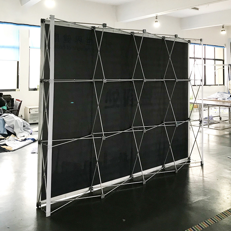 Suzhou suministra estante de exhibición portátil cartel de la pared de fondo del año del caballo de la boda estante de exhibición rápida