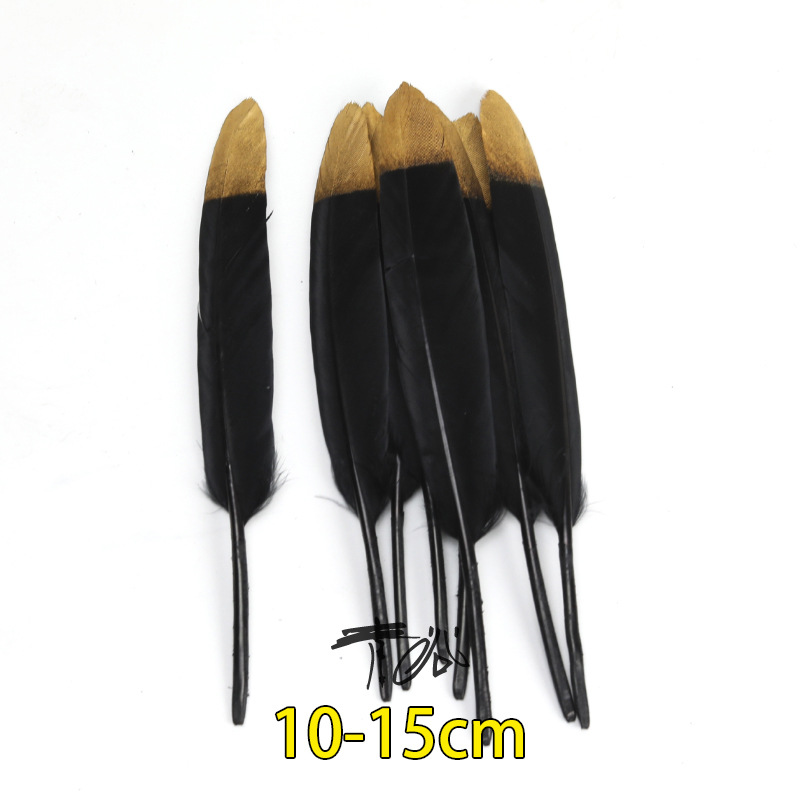 Plumas negras al por mayor DIY accesorios de decoración de ropa accesorios escenas de diseño de fábrica de plumas tienda directa