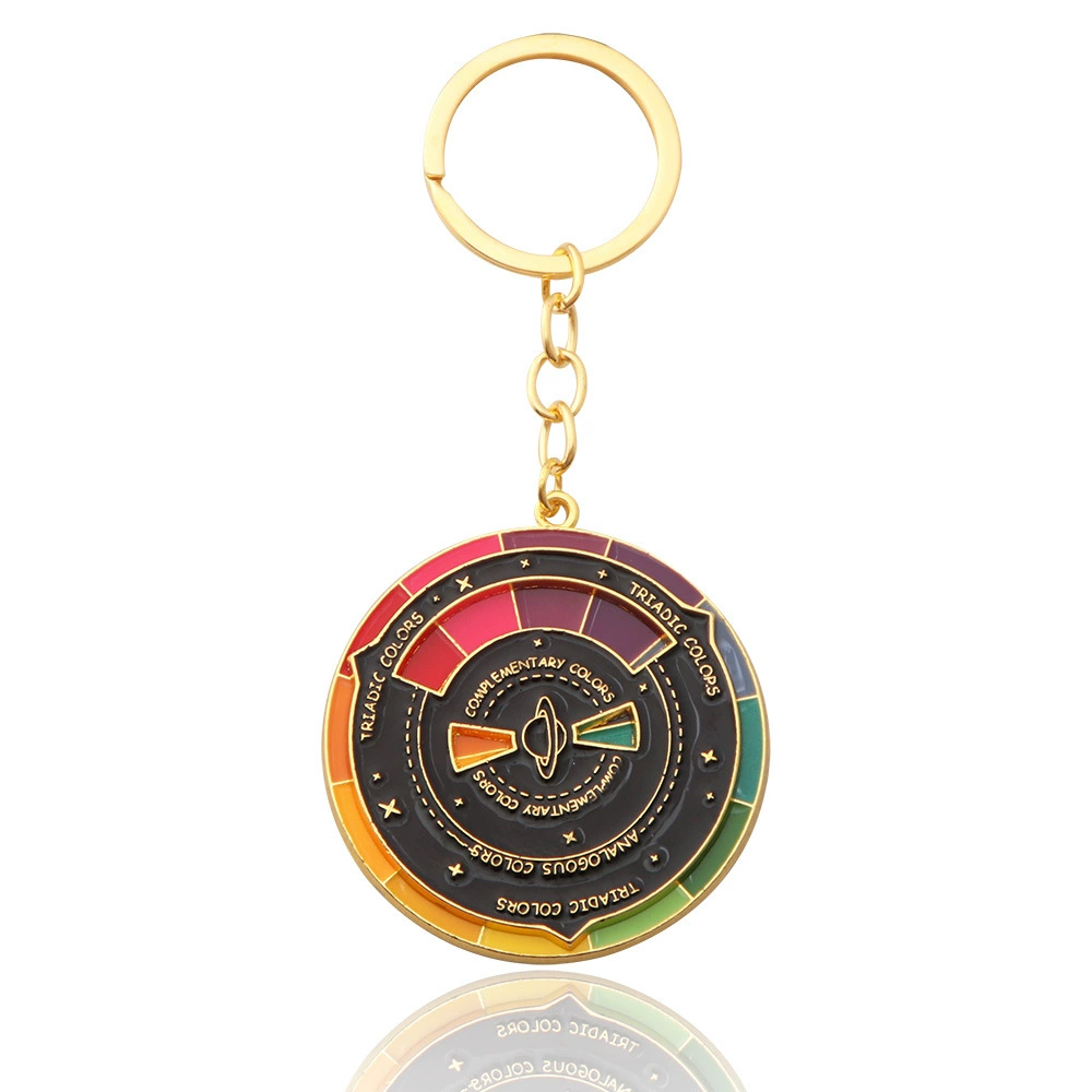 Rainbow emotional adjustable keychain, badge, brooch