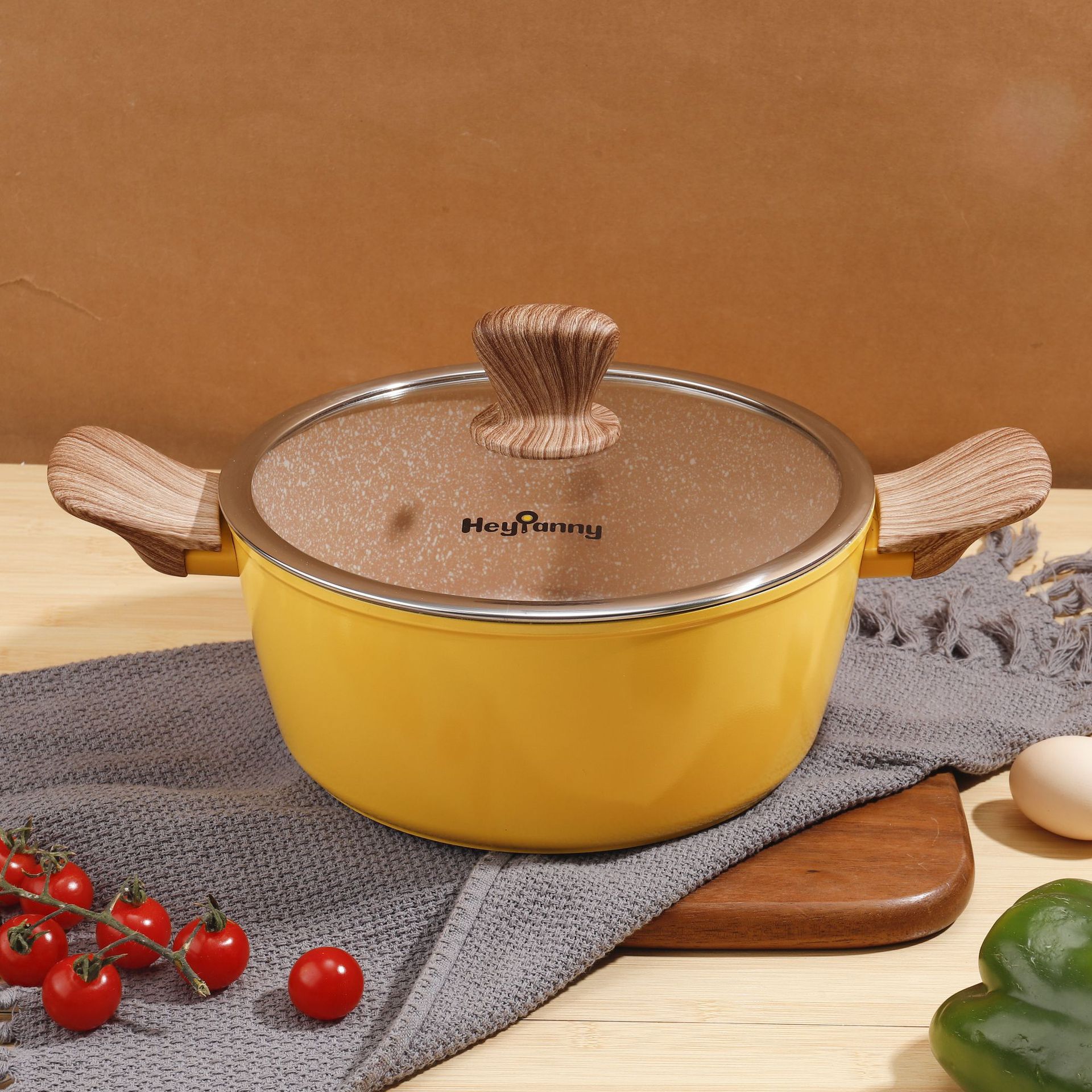 Maifan piedra wok mármol sartén antiadherente leche olla traje multifuncional hogar Cocina de inducción Universal