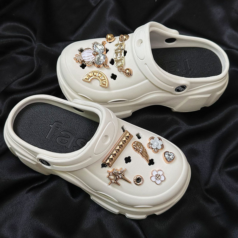 洞靴アクセサリー女性装飾diy靴ボタン智必星靴花靴飾りセットバックルネット赤高級感靴花