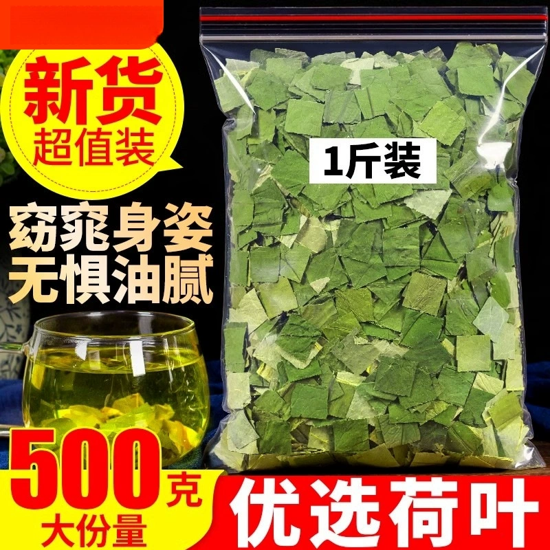 Чай из листьев лотоса на озере Вэйшань. Китайские лекарственные травы. Дикие натуральные сушеные листья лотоса. Свежие безсерные листья лотоса. Настоящие листья лотоса, замоченные в воде для питья.