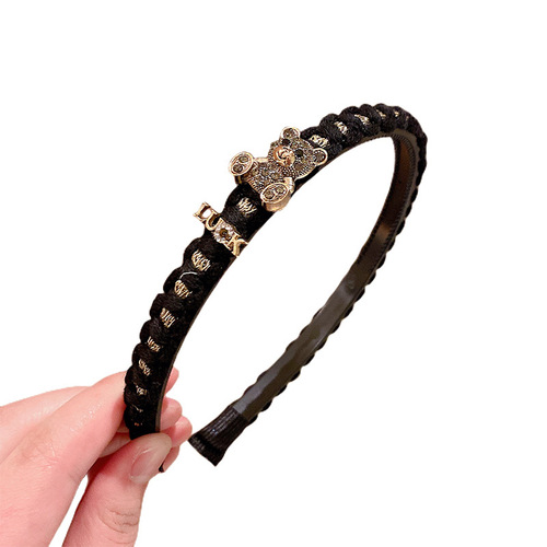Children's Cute Rabbit Headband Little Girl Cartoon Headband Hair Accessory Presses Hair and Anti-Slip Hair Clips to Crush Hair without Damage