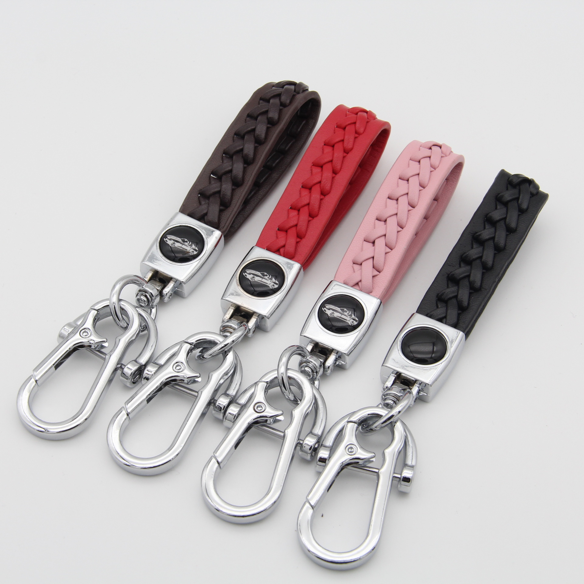 Simple cuerda trenzada llavero de coche de piel de oveja de alta calidad de cuero llavero transfronterizo minería caliente accesorios de regalo al por mayor