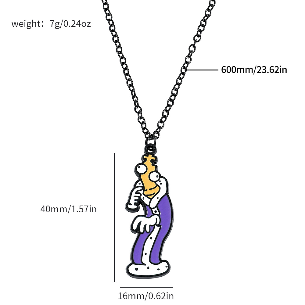 Transfronterizo Temu comedia europea y americana anime magia digital circo pomni collar llavero colgante joyería