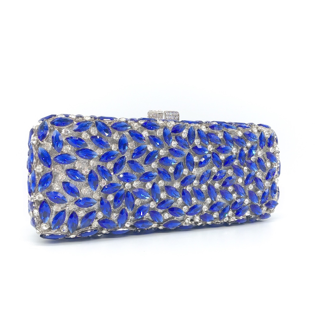 * Bolsa de cena con diamantes transfronterizos caja metálica hueca bolsa de diamantes vestido de fiesta bolsa de mano bolsa de cadena