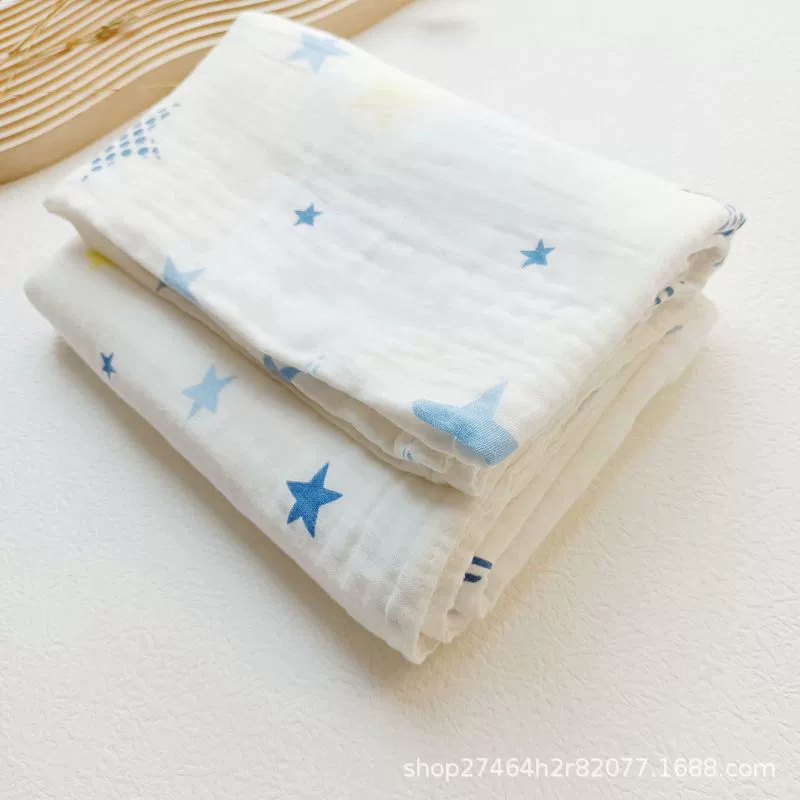 Cotton gauze children's bath towel, soft breathable duvet