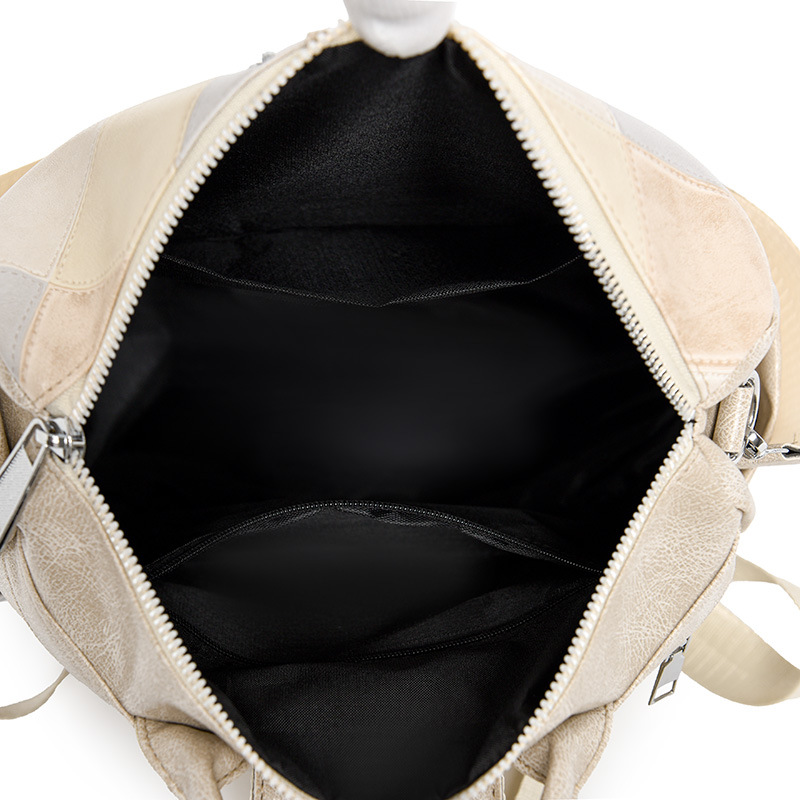 Mochila de cuero suave para mujer de moda europea y americana al por mayor transfronteriza 2024 mochila impermeable multifuncional para viajes al aire libre