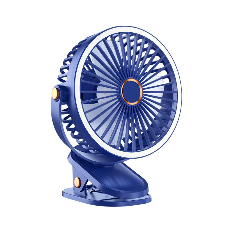 Nuevo ventilador de abrazadera USB dormitorio de estudiantes luz nocturna ajustación de viento 6 pulgadas recargable mini ventilador al por mayor image 5