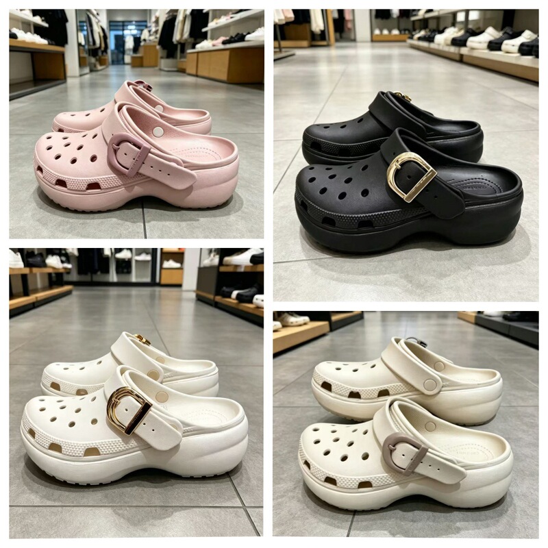 Croos Classic Cloud Colorful Buckle Clogs for Women, New Summer Beach Thick-Soled Outdoor Sandals, Factory Wholesale Croos Classic Cloud Colorful Buckle Clogs for Women, New Summer Beach Thick-Soled Outdoor Sandals, Factory Wholesale