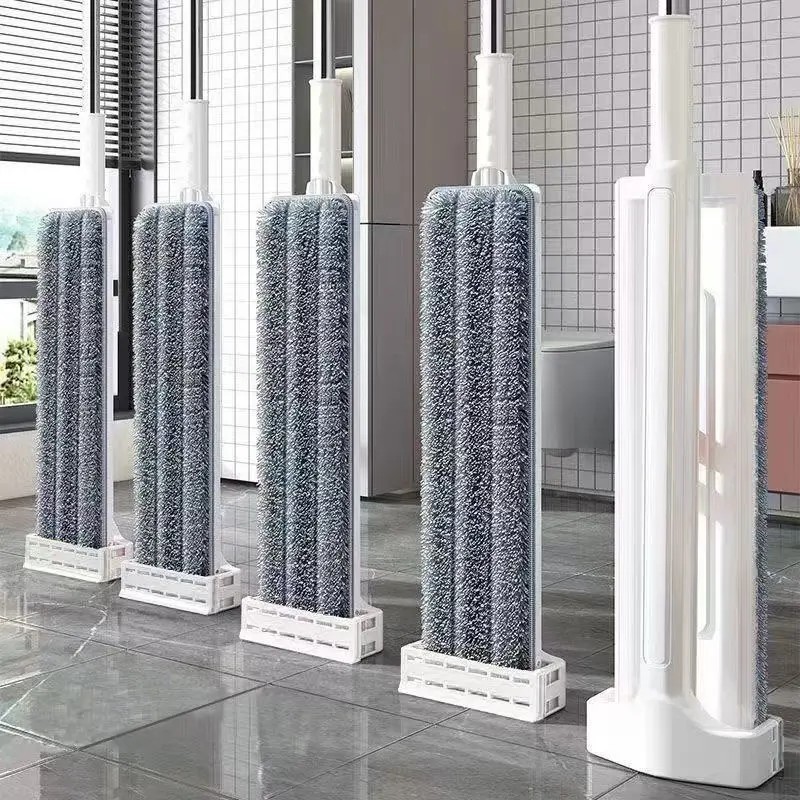 懒人免手洗平板拖把清洁用品，平板拖把免手洗拖把